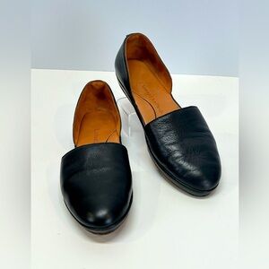 L’AMOUR DES PIEDS Black leather YEMINA slip on shoes size 9‎